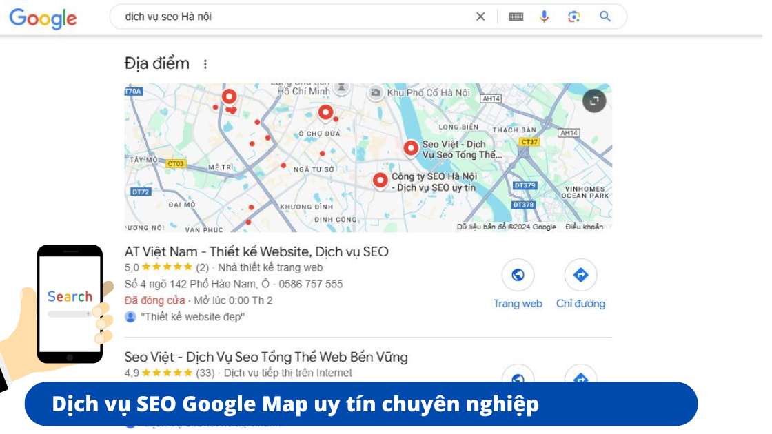 dịch vụ SEO Google Map