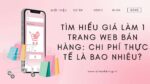 Giá Làm 1 Trang Web Bán Hàng