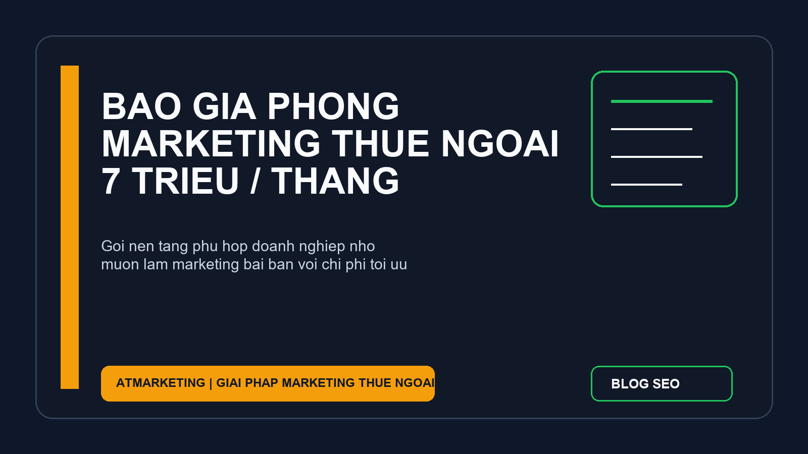 Bao gia phong marketing thue ngoai 7 trieu mot thang cho doanh nghiep nho