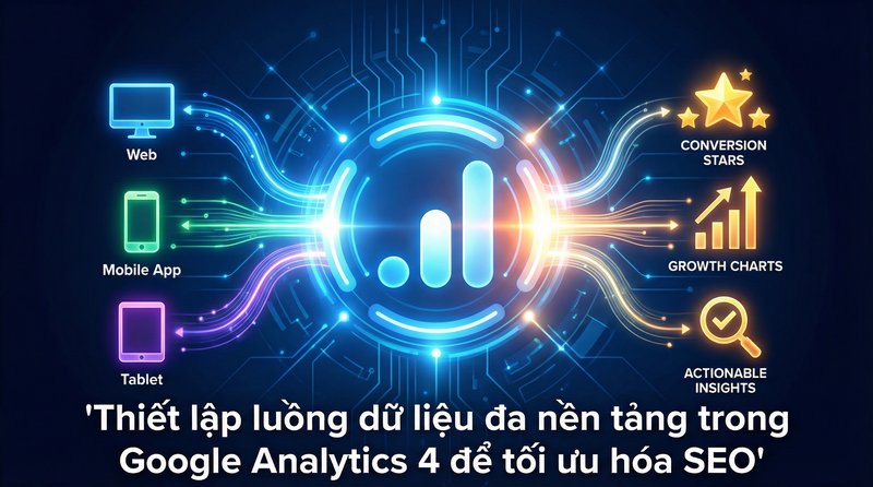 Thiết lập luồng dữ liệu đa nền tảng trong Google Analytics 4 để tối ưu hóa SEO