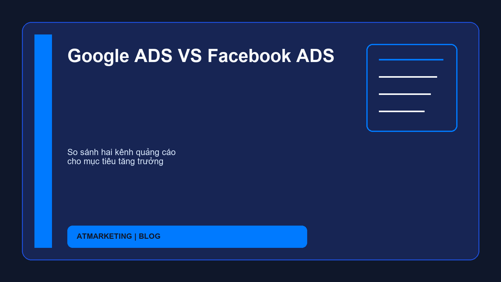 Google ADS VS Facebook ADS