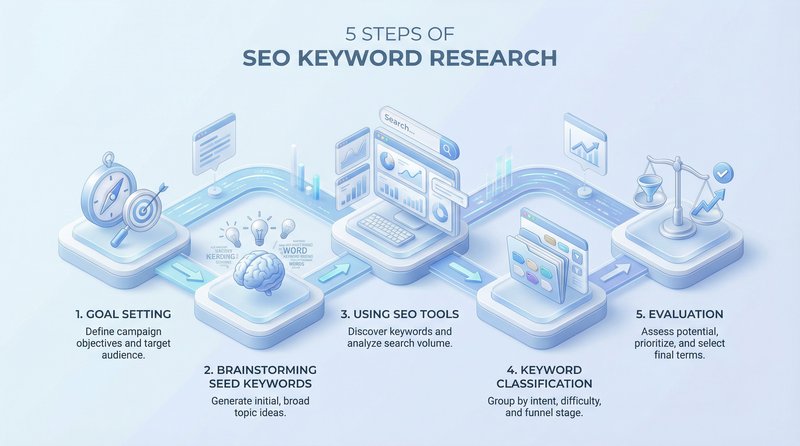 5 bước xây dựng bộ từ khóa SEO hiệu quả