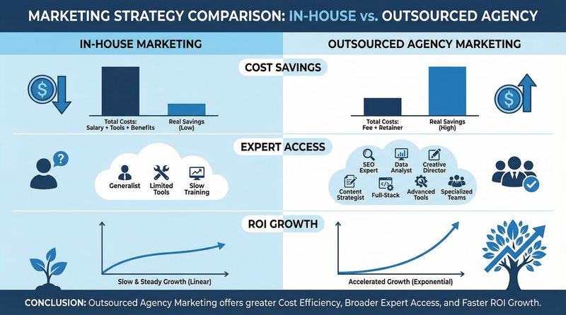 So sánh In-house Marketing và Agency Marketing