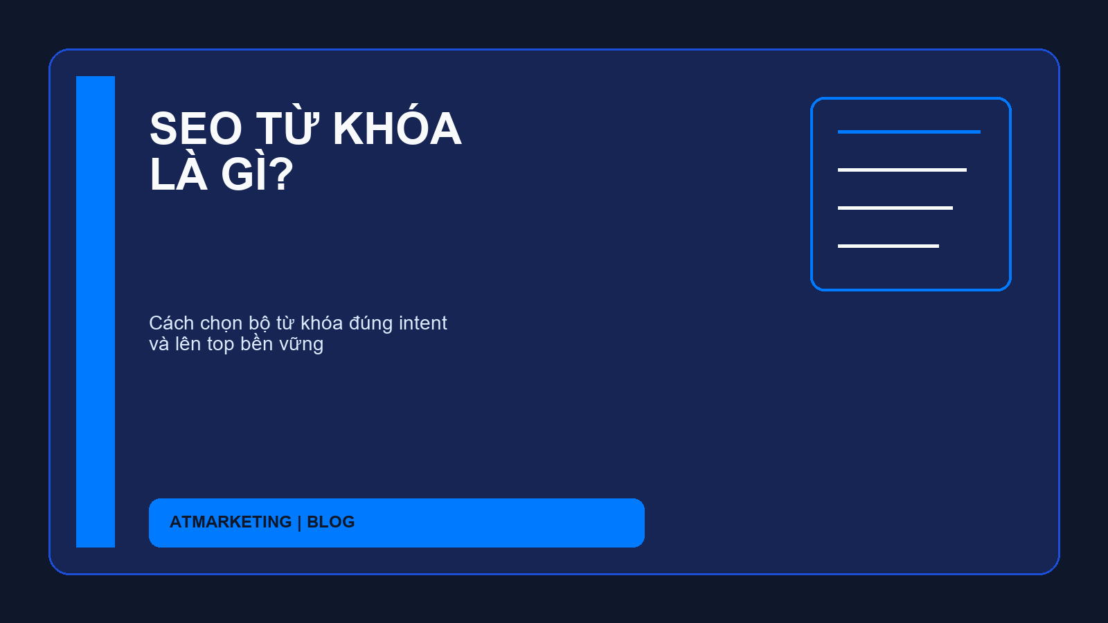 SEO TỪ KHÓA LÀ GÌ?