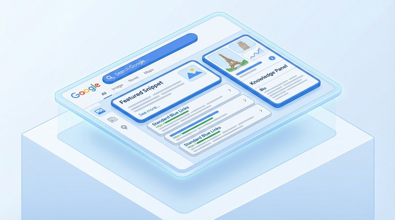 Cấu trúc một trang kết quả tìm kiếm Google (SERP) hiện đại
