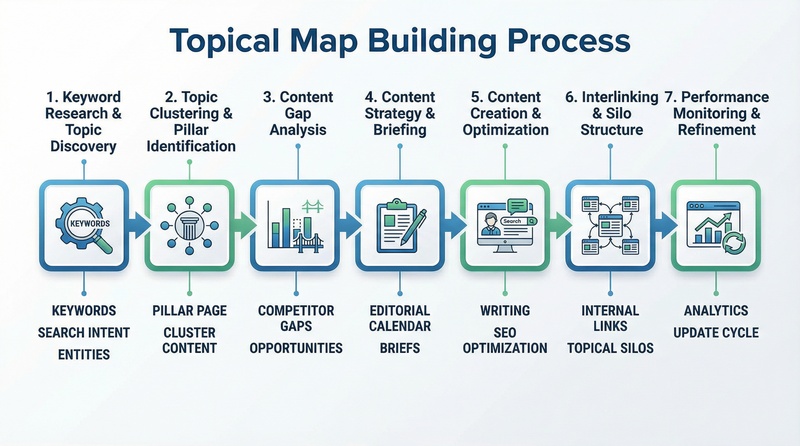 Quy trình 7 bước xây dựng Topical Map
