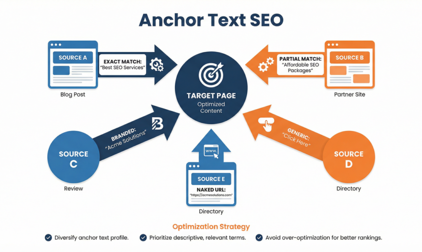Infographic anchor text là gì