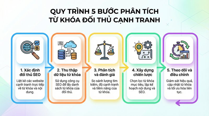 Quy trình 5 bước phân tích từ khóa đối thủ cạnh tranh