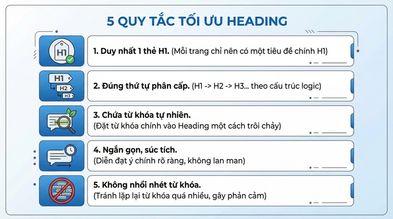 5 Quy tắc tối ưu Heading