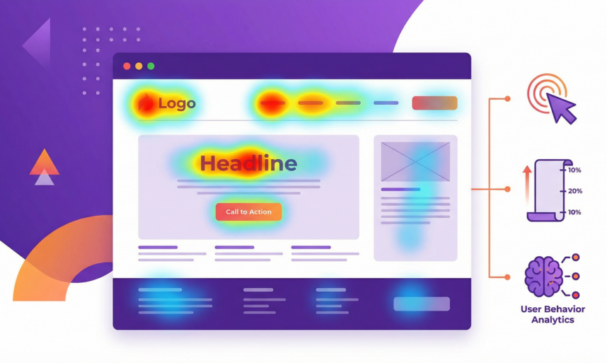 Infographic heatmap website seo