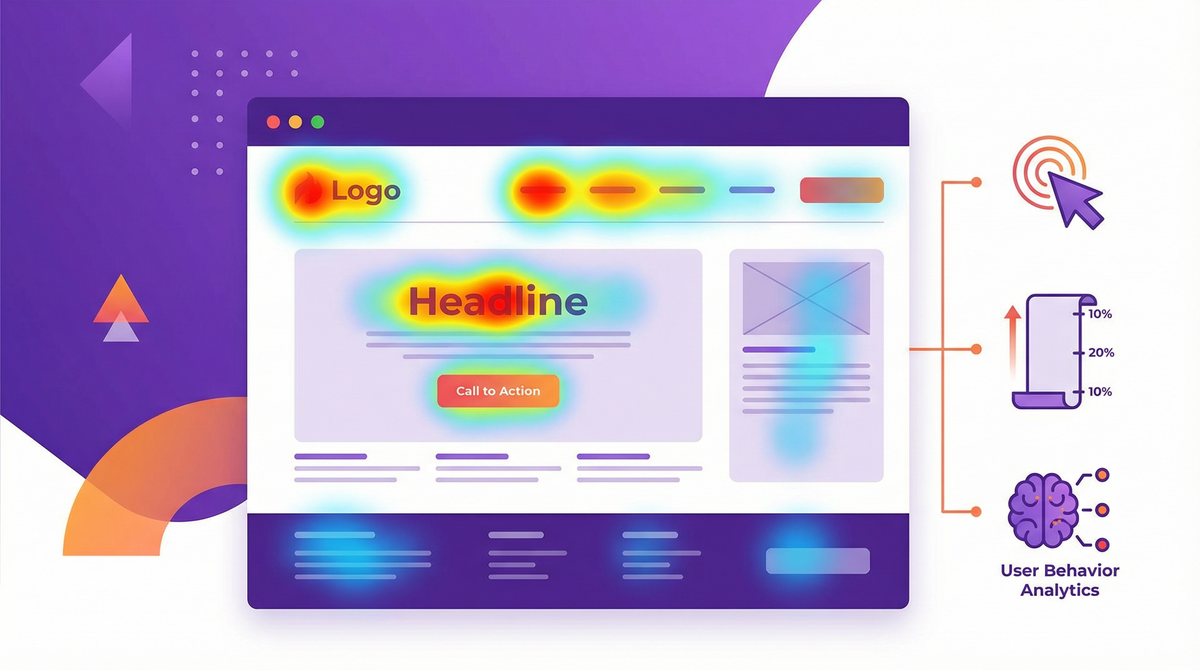 Infographic heatmap website seo