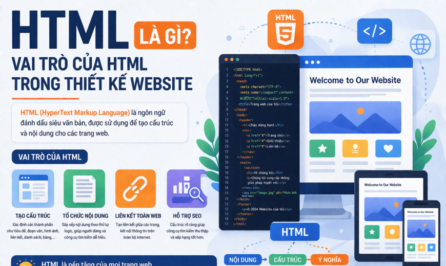 HTML là gì? Vai trò của HTML trong thiết kế website