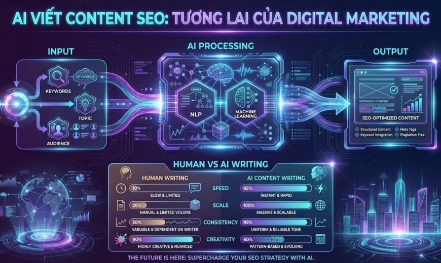AI viết content SEO - tương lai của digital marketing