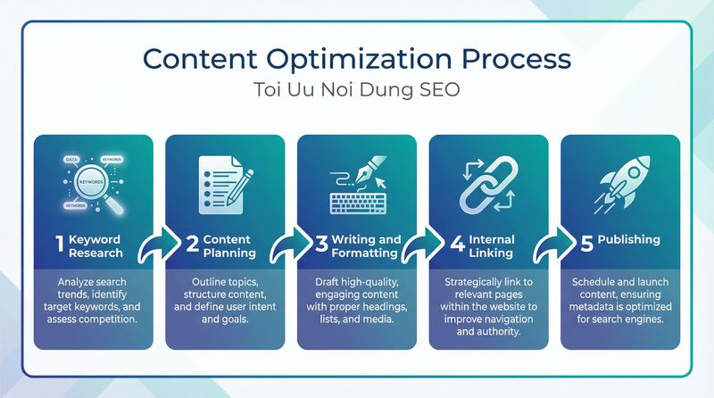 Quy trình tối ưu nội dung SEO 5 bước chuẩn chuyên nghiệp