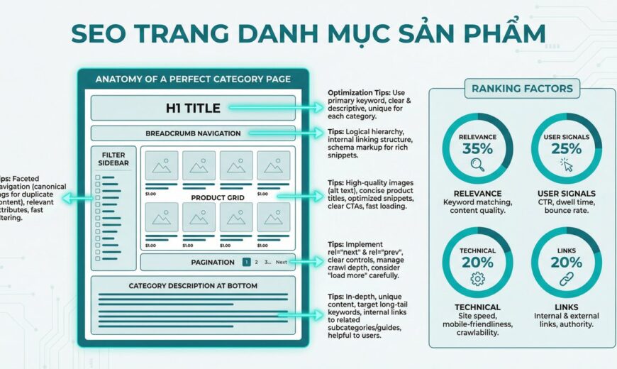 Cấu trúc trang danh mục sản phẩm chuẩn SEO