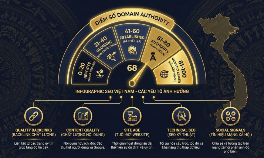 SEO infographic: domain authority là gì