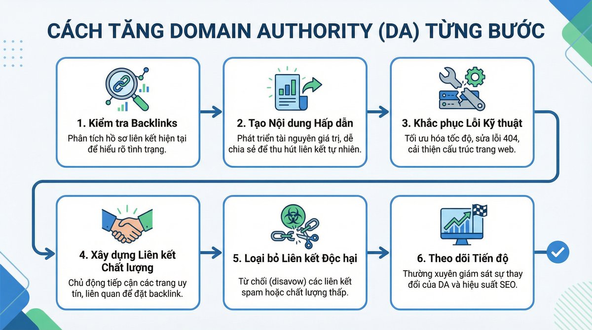 Minh họa domain authority là gì