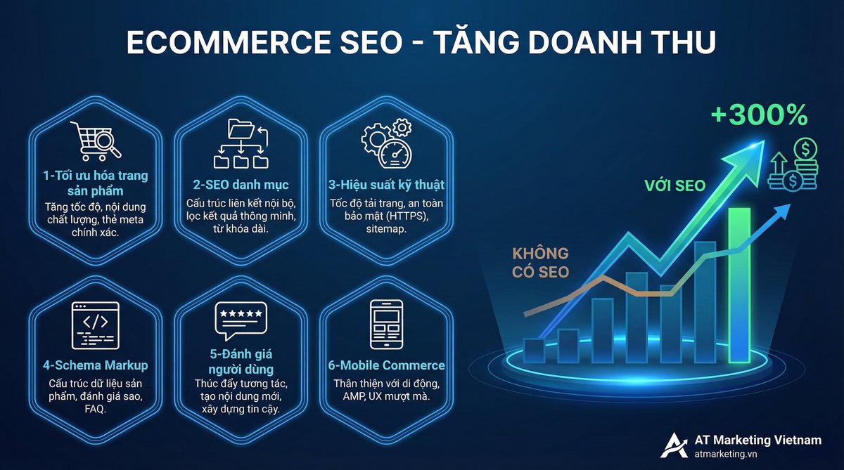 Ecommerce SEO - 6 trụ cột tăng doanh thu +300%