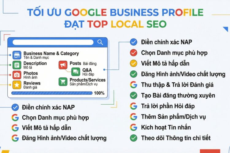 Tối ưu Google Business Profile đạt top Local SEO