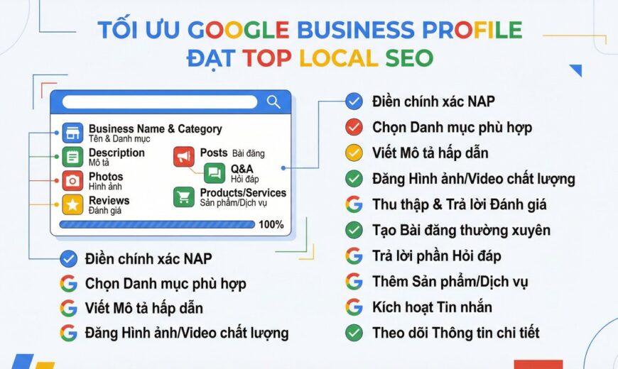 Tối ưu Google Business Profile đạt top Local SEO