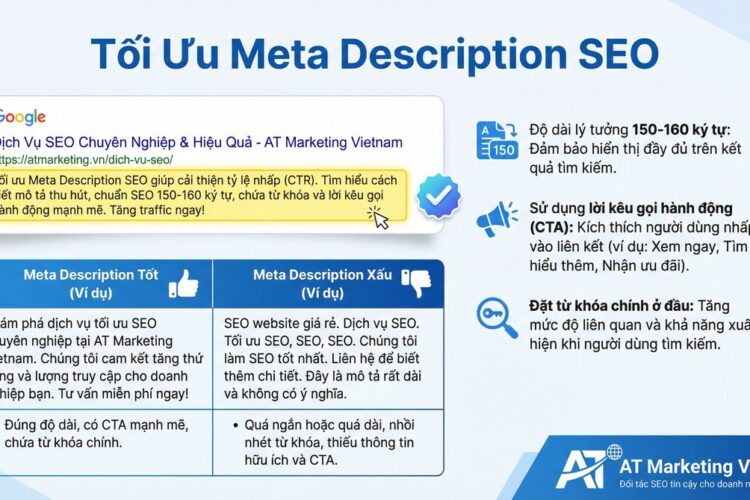 Infographic meta description seo - AT Marketing Vietnam