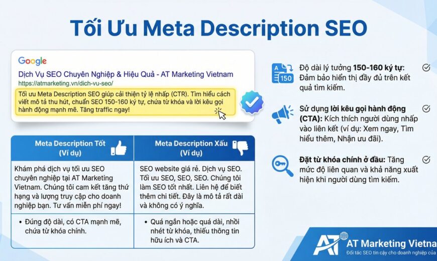 Infographic meta description seo - AT Marketing Vietnam