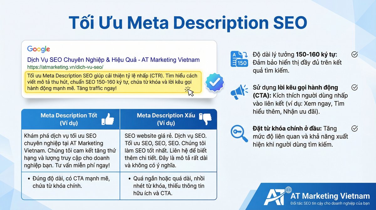 Infographic meta description seo - AT Marketing Vietnam