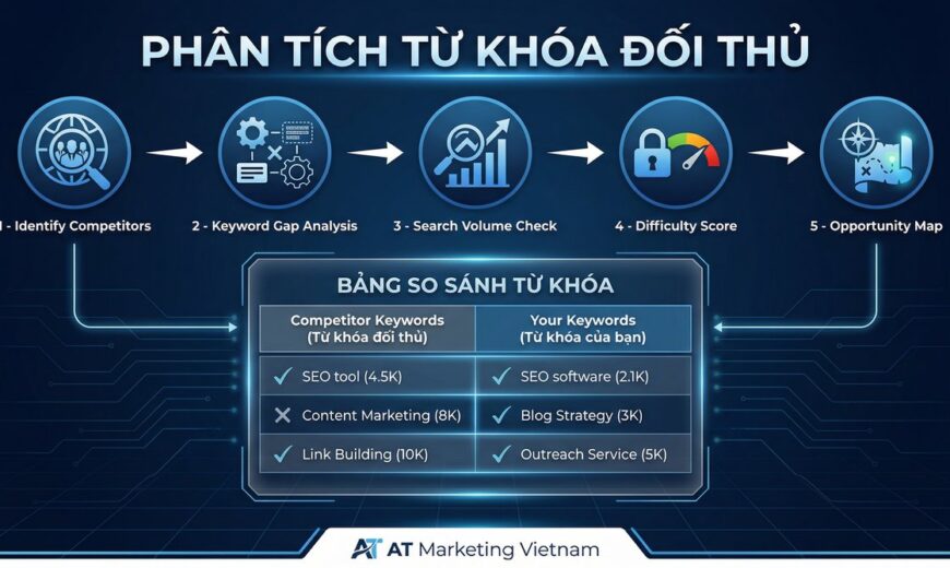 Quy trình 5 bước phân tích từ khóa đối thủ cạnh tranh chuẩn SEO