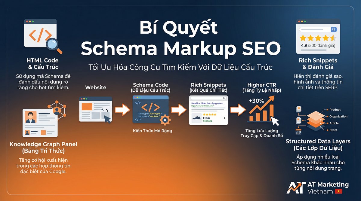 Infographic schema markup seo - AT Marketing Vietnam