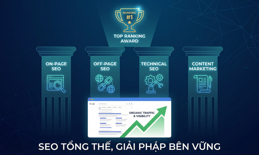Thuê SEO tổng thể - 4 trụ cột SEO toàn diện giúp doanh nghiệp lên TOP Google