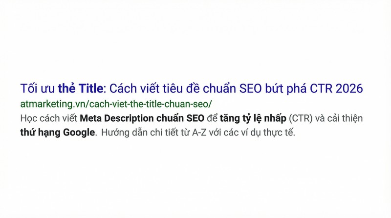 Mô phỏng hiển thị Meta Description trên Google SERP