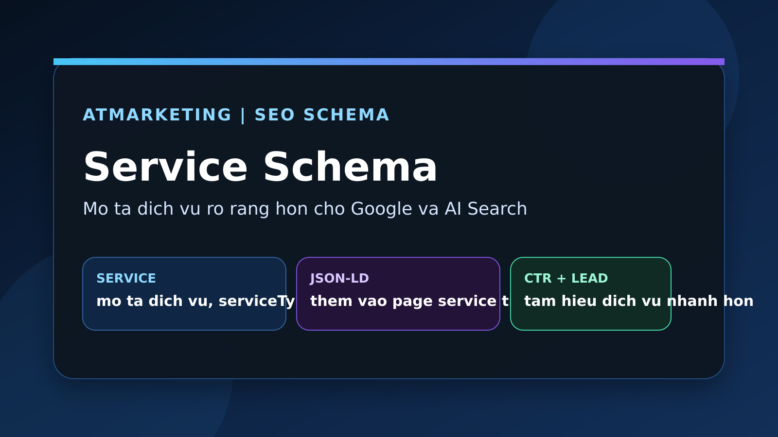Ảnh bìa Service Schema cho trang dịch vụ WordPress