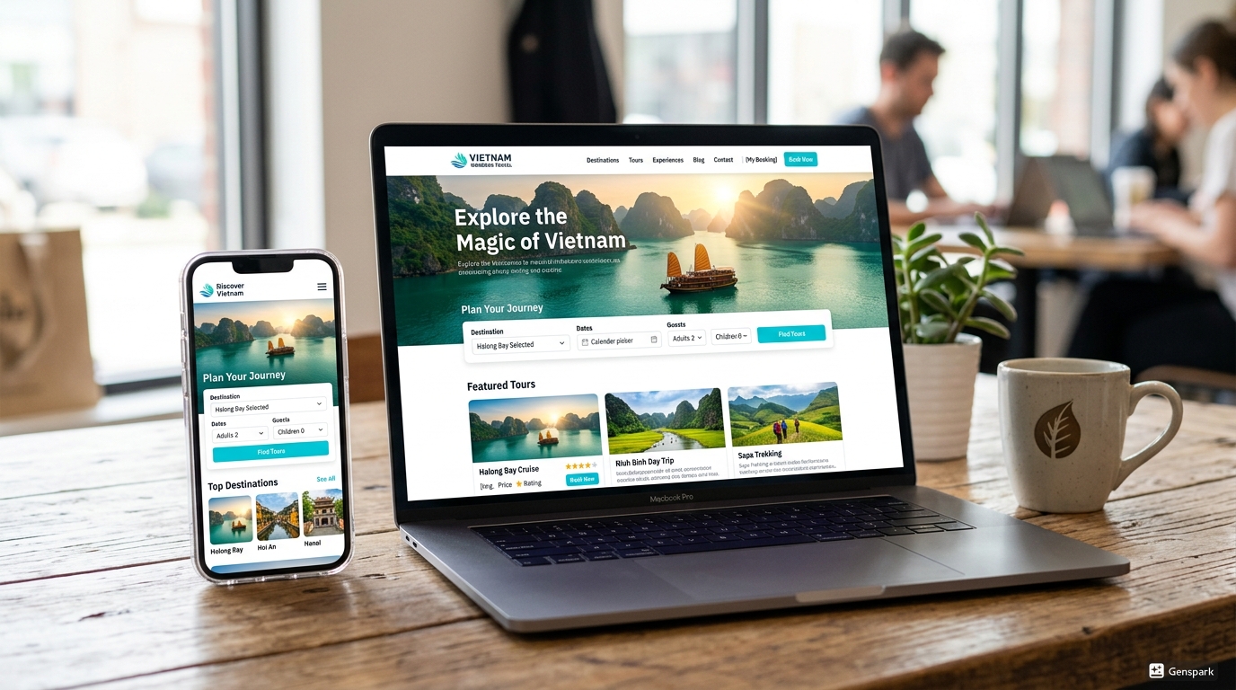 Báo giá thiết kế website du lịch