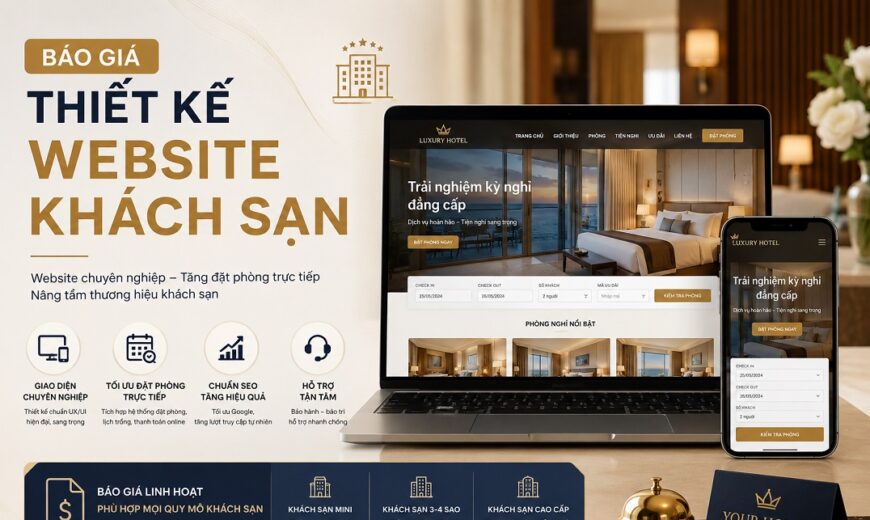 Báo Giá Thiết Kế Website Khách Sạn