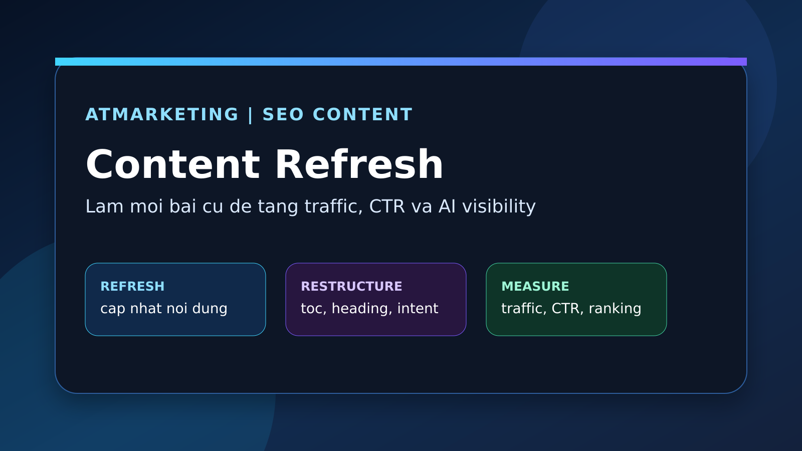 Banner content refresh SEO với giao diện dark-tech