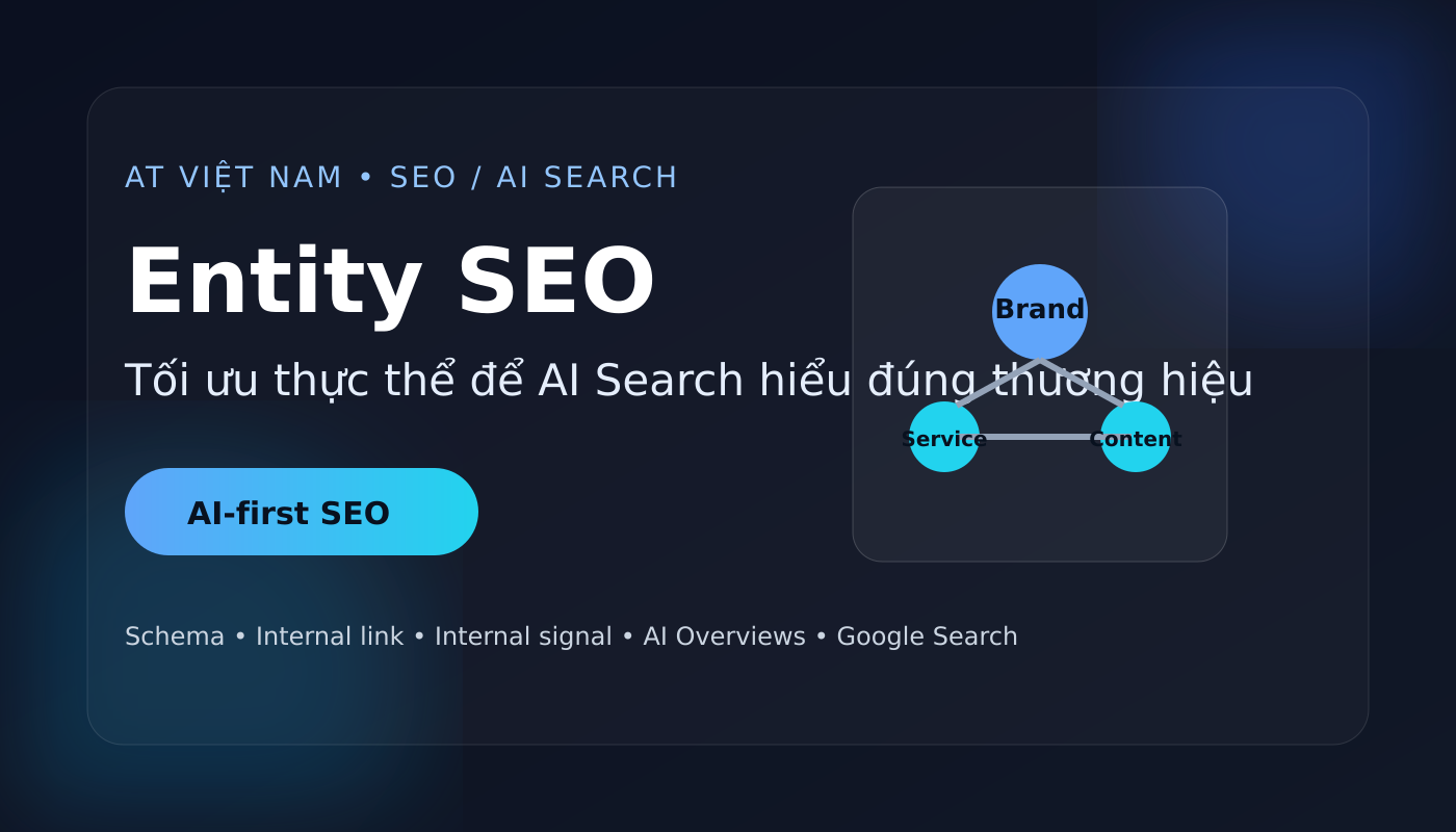 Entity SEO giúp thương hiệu được AI Search hiểu đúng