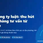 Ảnh bìa dịch vụ SEO công ty luật: E-E-A-T, từ khóa theo lĩnh vực và địa phương, hỏi đáp pháp lý, Google Business