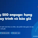 Ảnh bìa dịch vụ SEO onpage 2026: hạng mục tối ưu, quy trình triển khai và báo giá tham khảo của AT Marketing