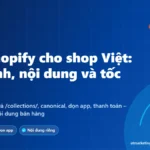 Ảnh bìa SEO Shopify cho shop Việt: cấu hình URL, canonical, tốc độ app và nội dung bán hàng