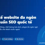 Ảnh bìa thiết kế website đa ngôn ngữ, song ngữ Anh – Việt chuẩn SEO quốc tế của AT Marketing