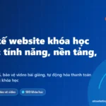 Ảnh bìa thiết kế website khóa học online chuẩn LMS: tính năng, nền tảng và chi phí của AT Marketing