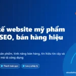 Ảnh bìa thiết kế website mỹ phẩm chuẩn SEO: trang sản phẩm, thanh toán, tín hiệu tin cậy và lưu ý pháp lý